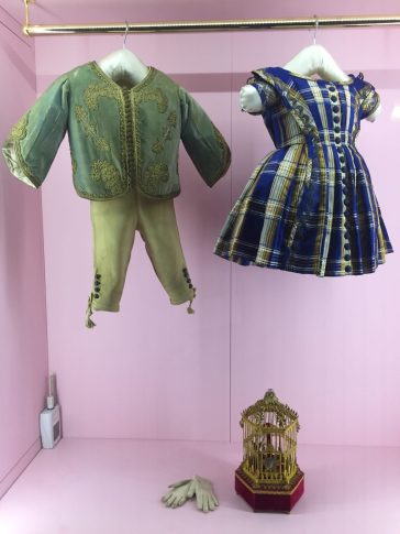 Clothes from her children's wardrobe