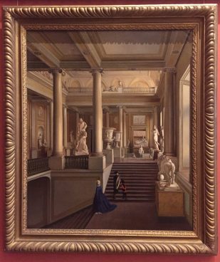 A painting of the interior of the IAoA.
